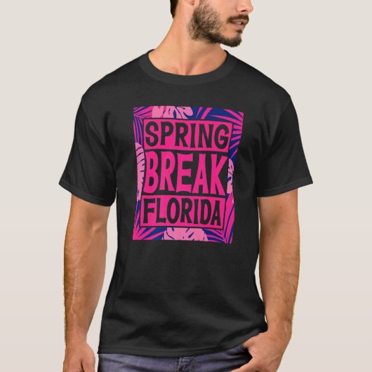 T-shirt Spring Break Senior Class Student School Trip Flor (Devant)