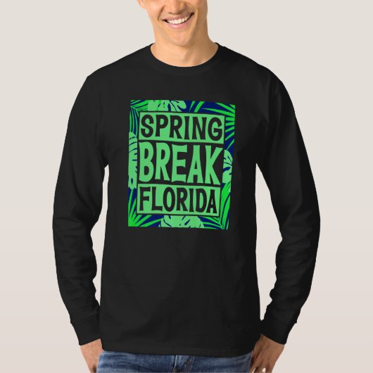 T-shirt Spring Break Senior Class Student School Trip Flor (Devant)