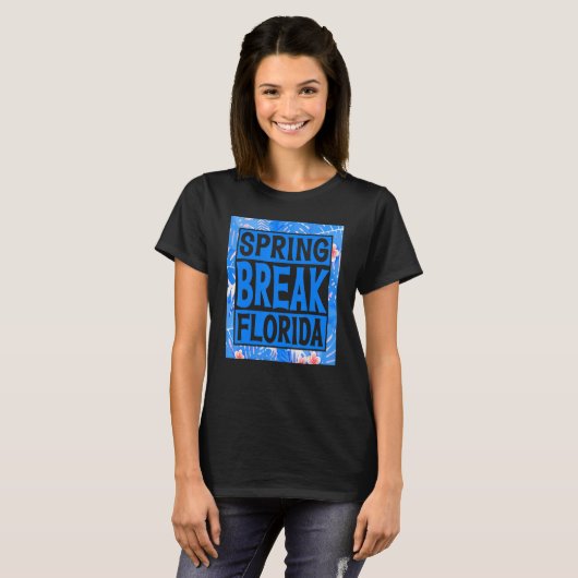 T-shirt Spring Break Senior Class Student School Trip Flor (Devant entier)