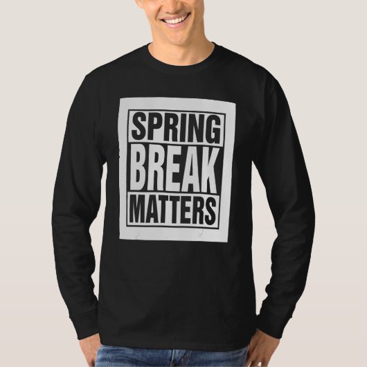 T-shirt Spring Break Senior Class Student School Trip Flor (Devant)