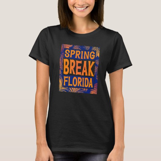 T-shirt Spring Break Senior Class Student School Trip Flor (Devant)