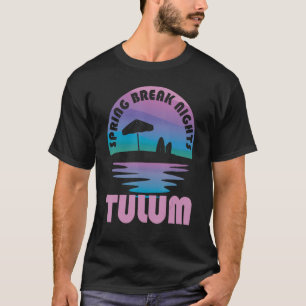 T-shirt Spring Break Tulum Sunset Vintage Matching Women M