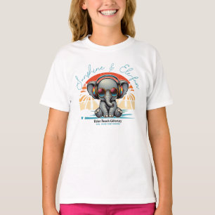 T-shirt Spring Sunshine and Ele-fun Retro Beach Getaway