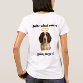 T-shirt Springer Spaniel Angel / Devil women's t shirt (Dos)