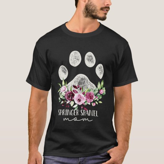 T-shirt Springer Spaniel Chien Maman (Devant)