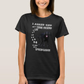 T-shirt Springer Spaniel Lab Chien Maman Labradinger Papa  (Devant)