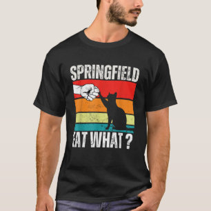 T-shirt Springfield Mange ce qu'ils mangent Chiens Chats A