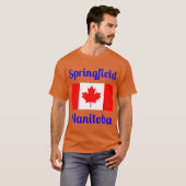 T-shirt Springfield Manitoba Canada Imprimés de Style (Devant entier)