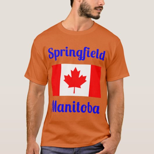 T-shirt Springfield Manitoba Canada Imprimés de Style (Devant)