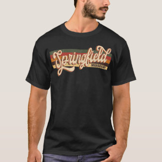 T-shirt Springfield Missouri State États-Unis Voyage Retro