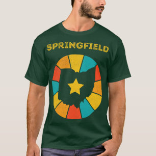 T-shirt Springfield Ohio Souvenir Vintage en détresse