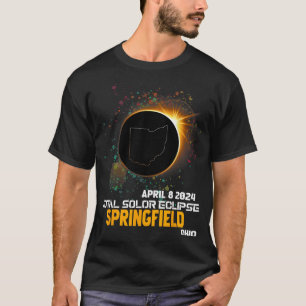 T-shirt Springfield Ohio Total Éclipse solaire 2024 1