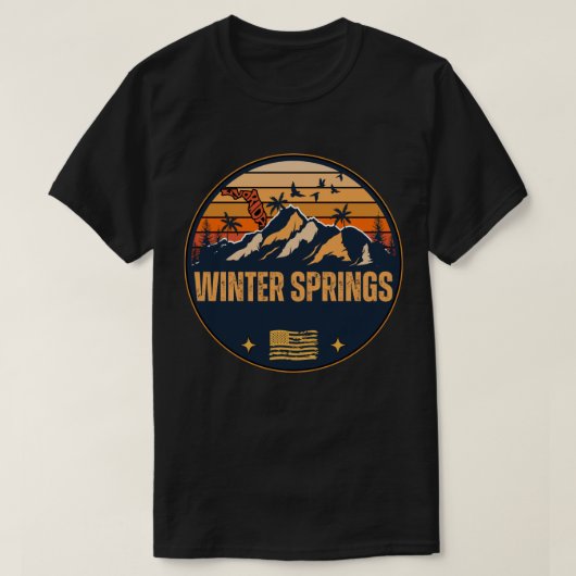 T-shirt Springs d'hiver, Floride (Design devant)