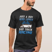 T-shirt Sprint Car Dirt Track Racing Voiture Juste Un Garç (Devant)