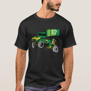 T-shirt Sprint Car Dirt Tracking Racing Leprechaun St Part
