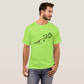 T-shirt Sprinter Stickman Track and Field (Devant entier)