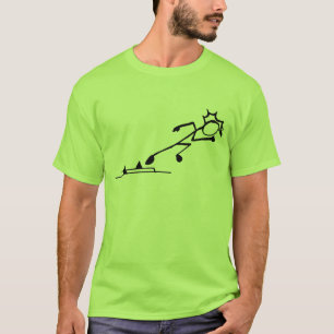 T-shirt Sprinter Stickman Track and Field