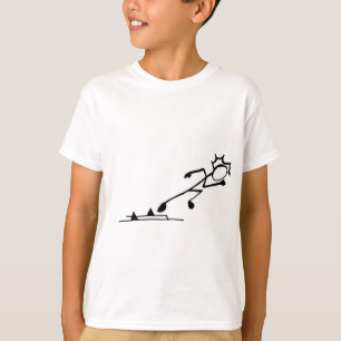 T-shirt Sprinter Stickman Track and Field