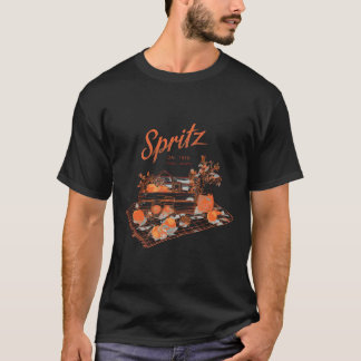 T-shirt Spritz Veneto Italia Vintage Orange Wine Tail 