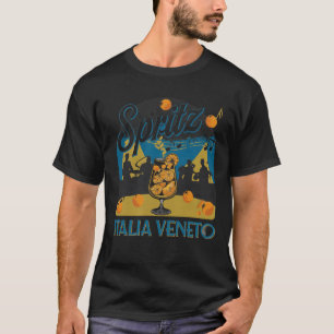 T-shirt Spritz Veneto Italia Vintage Vin Orange Queue 5