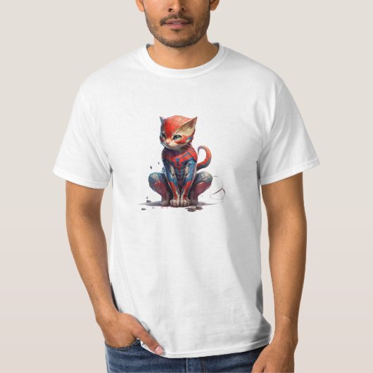 T-shirt Spunky Superhero : Spy Web-Sling Chat T (Devant)