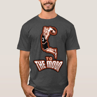 T-shirt Spurs Basketball to the moon