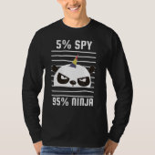 T-shirt Spy Gaming Ninjas Gamer Garçon Girls Spy Panda Ni (Devant)