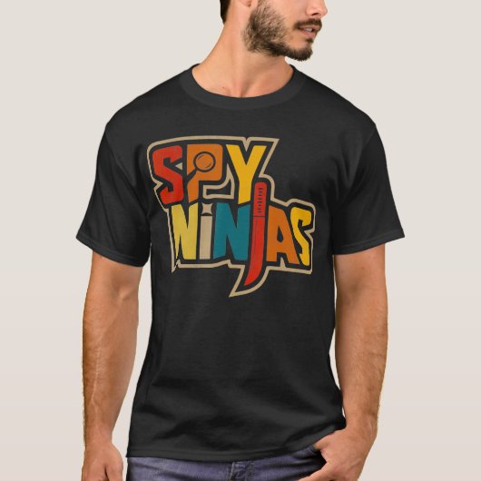 T-shirt Spy Ninja Outfist Funny Outfis Spy Gaming Ninja (Devant)