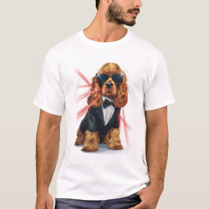 T-shirt Spy Spaniel � Chien Agent Secret