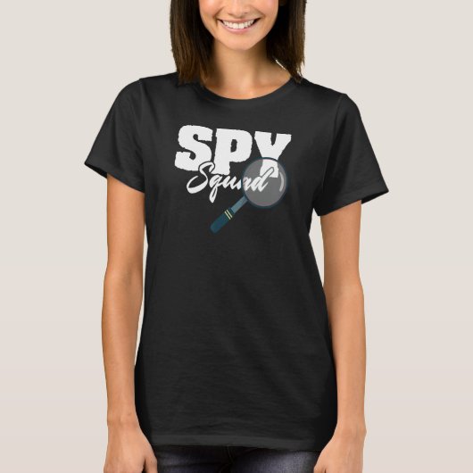 T-shirt Spy Squad Police Crime Investigateur Détection pri (Devant)