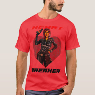 T-shirt Spy Woman Heart Breaker Full Color Variante 2