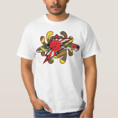 T-shirt Spyderco couteaux Kamikaze Zero  (Devant)