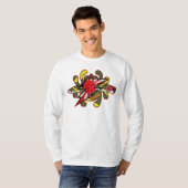 T-shirt Spyderco couteaux Kamikaze Zero  (Devant entier)