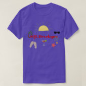 T-shirt SQL Developer en vacances (Design devant)