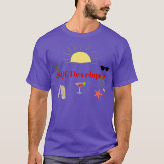 T-shirt SQL Developer en vacances