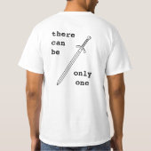 T-shirt SQL Highlander - il ne peut y avoir qu'un seul (Dos)