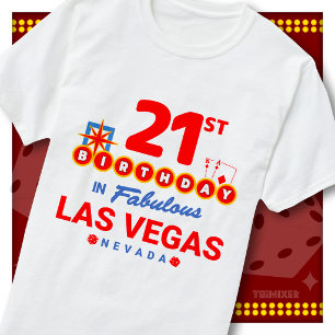 T-shirt Squad de fête avec panneau de bienvenue à Las Vega