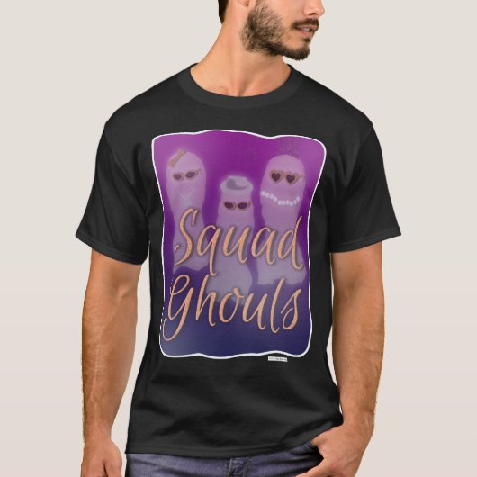 T-shirt Squad Ghouls Slogan d'Halloween génial (Devant)