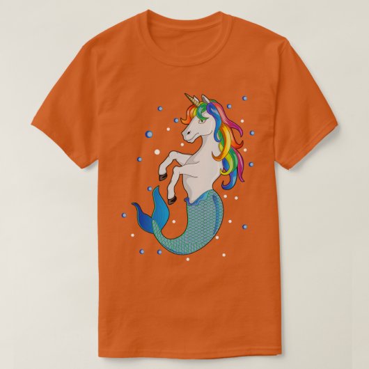 T-shirt Squad Rainbow Mermaid Unicorn Gift Cute Mermicorn (Design devant)