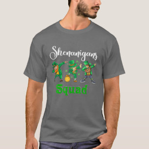 T-shirt Squad Shenanigans Drôle Patrick's Day Dabbing Lepr