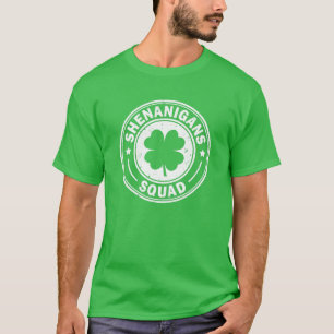 T-shirt Squad Shenanigans St Patricks Day Matching Famille