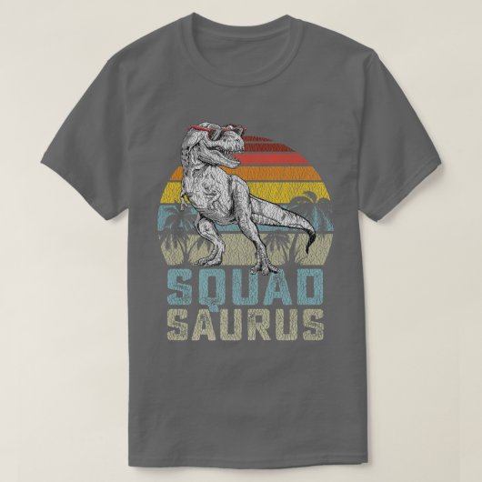 T-shirt Squadsaurus T Re Dinosaure Squad Saurus Family Mat (Design devant)