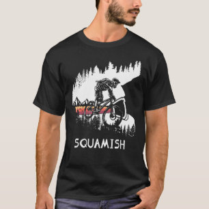 T-shirt Squamish Mtb Downhill Trail Biker Colombie-Britann