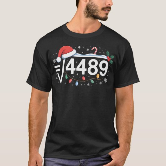 T-shirt Square Root 4489 Funny 67 Meme Math Teacher 6 7 Ch (Devant)