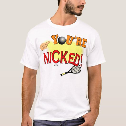 T-shirt squash amusant (Devant)