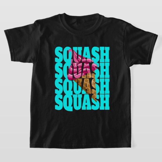T-shirt Squash dire doux motif crème glacée squash trainer (Poser)