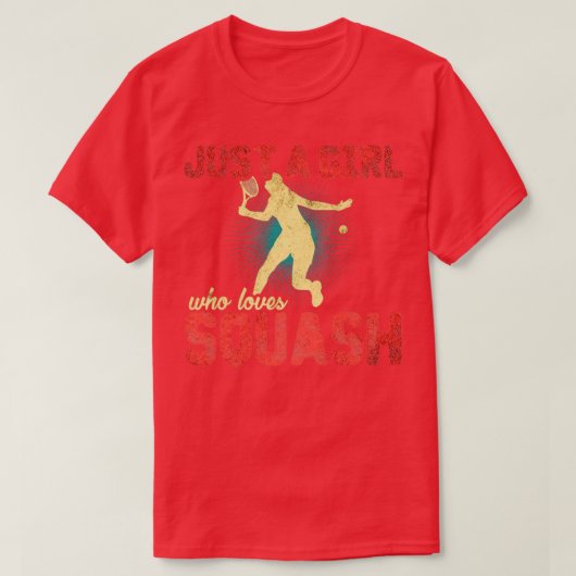 T-shirt Squash Girl (Design devant)