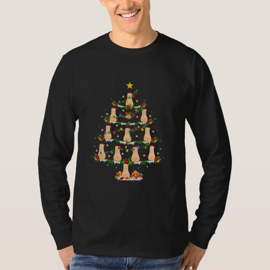 T-shirt Squash Lover Xmas Lighting Squash Christmas Tree (Devant)