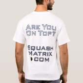T-shirt SquashMatrix.com (Dos)