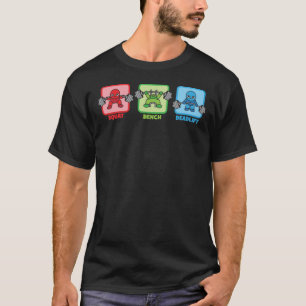 T-shirt Squat, Banch Press, Deadlifter - Kawaii Powerlifte